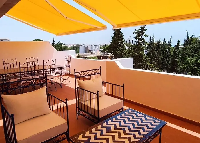Blue & Yellow Penthouse With Terrace At Balaia Mar *