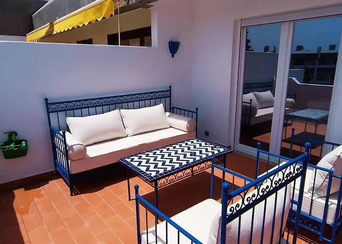 Blue & Yellow Penthouse With Terrace At Balaia Mar